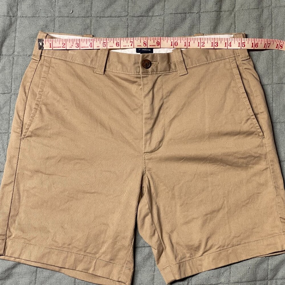 J Crew Flex Chino Shorts Khaki
